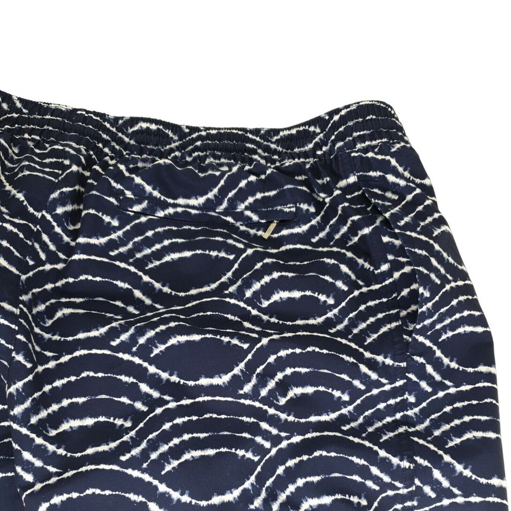 Murano Swimwear Trunks Mens XL Blue White Beach Vacation Lined Pockets Surf Soft - Picture 8 of 11
